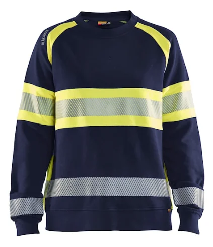 Sweat de travail haute visibilité femme 3409 - Marine/Jaune image
