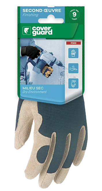 Lot de 12 paires de gants Manutention fleur porc - paume renfort - dos polyester image