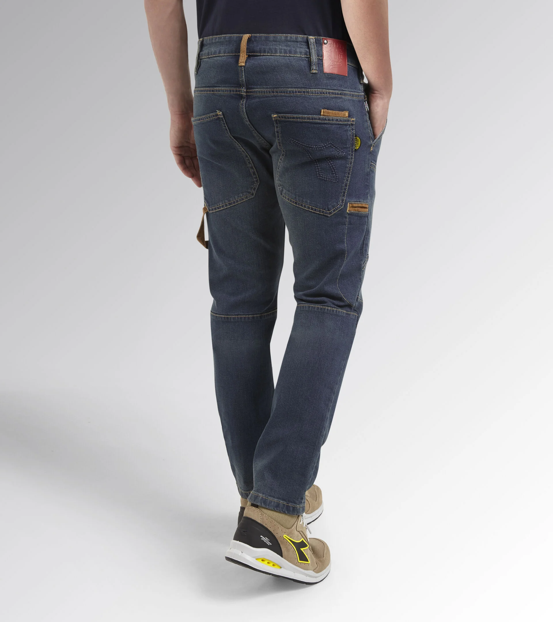 Jean de travail élastique STONE PLUS - Denim lavé image