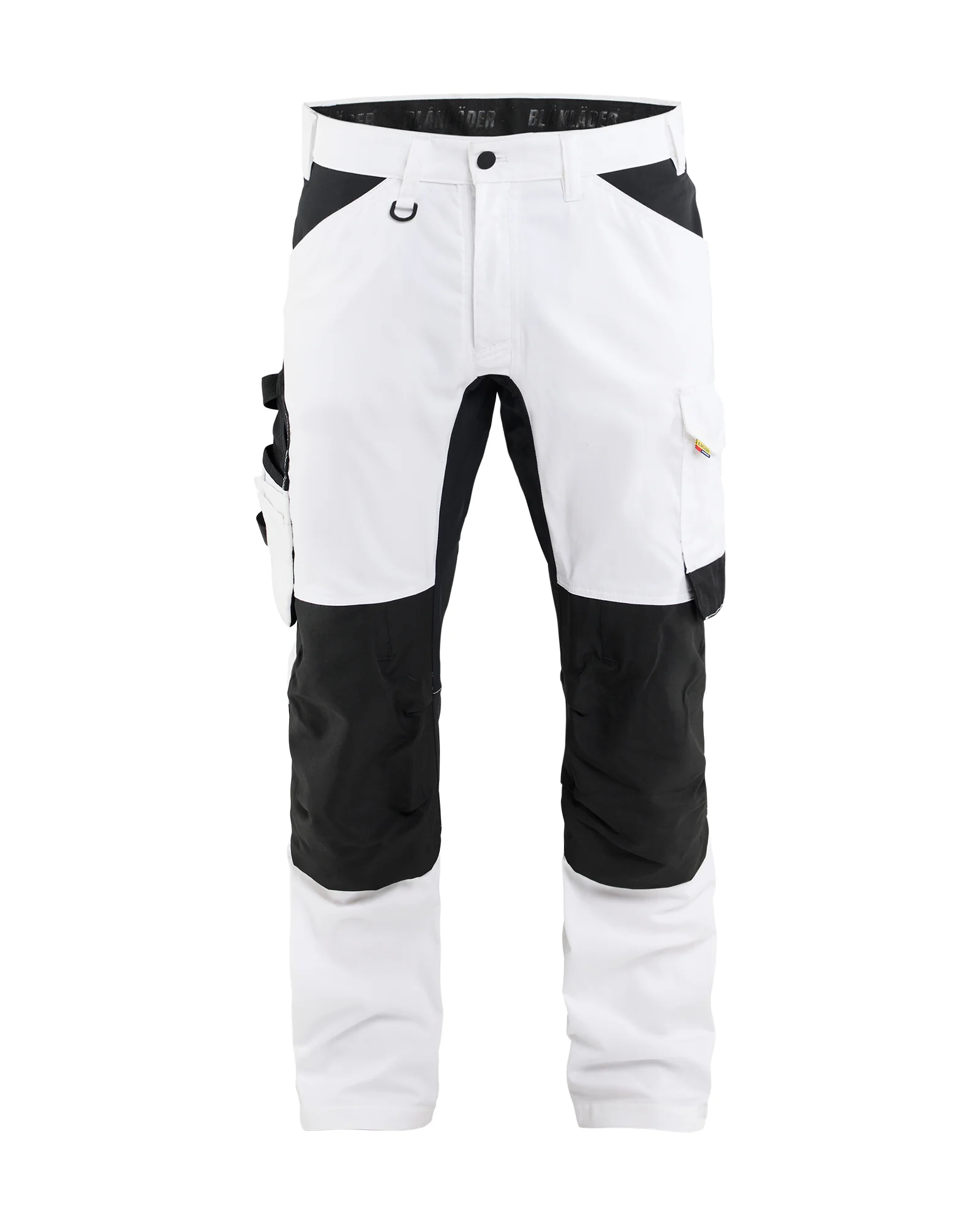 Pantalon de travail peintre stretch 2D - Blanc/Noir image