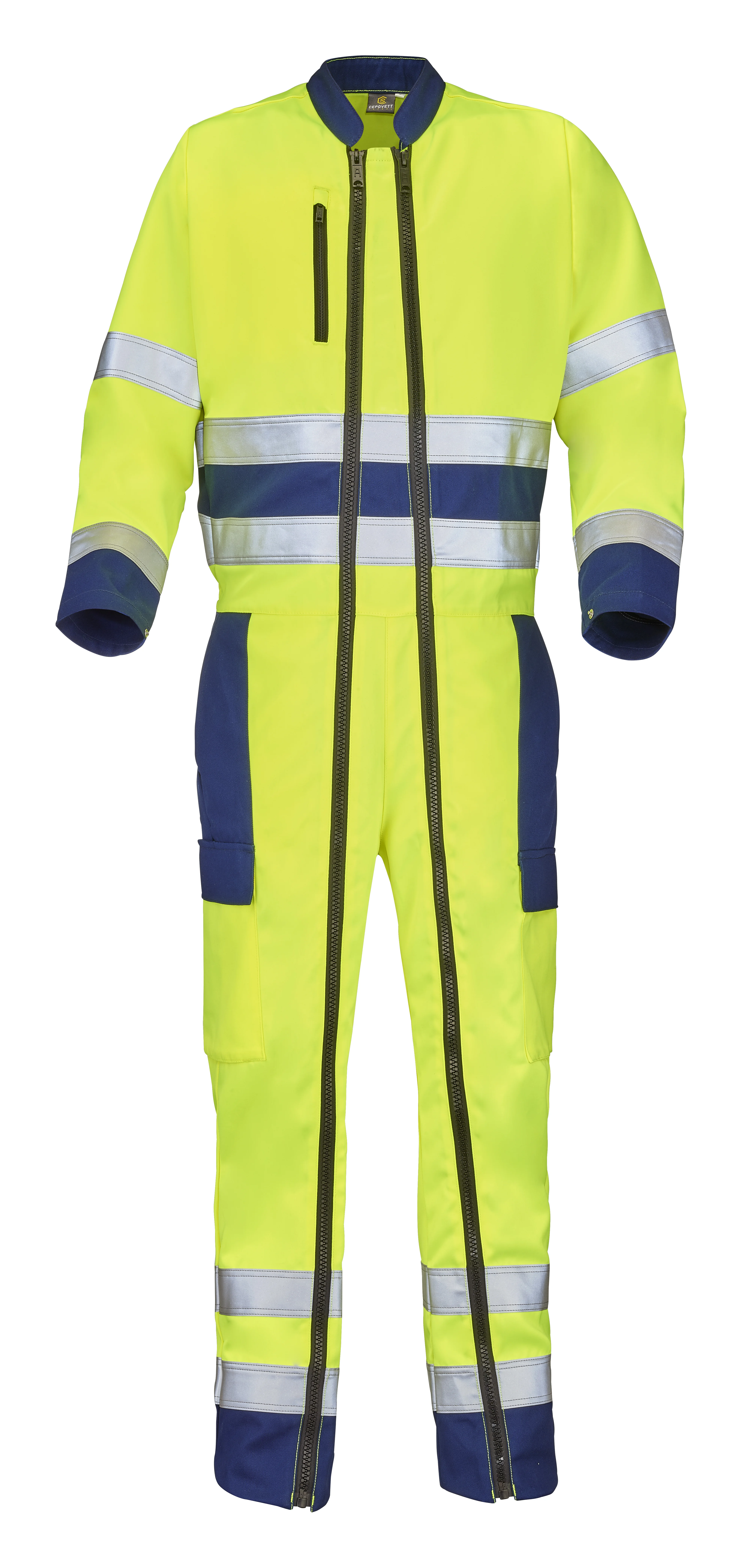 JAUNE FLUO/BLEU MARINE XS - FR(36-38) image