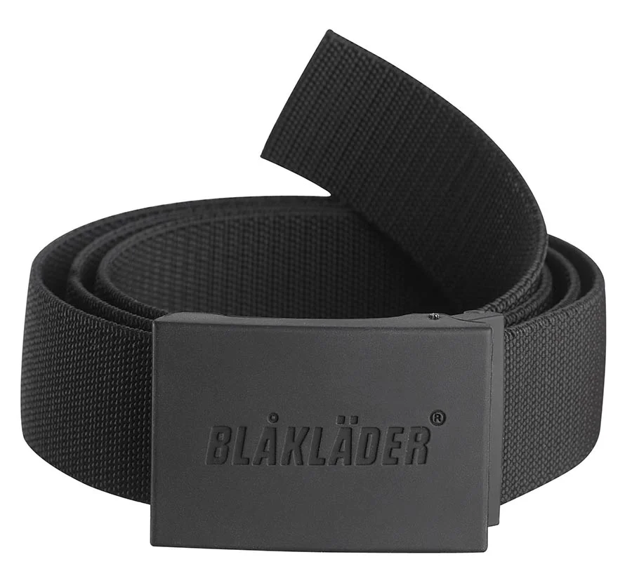Ceinture boucle gomme stretch 2D Noir image