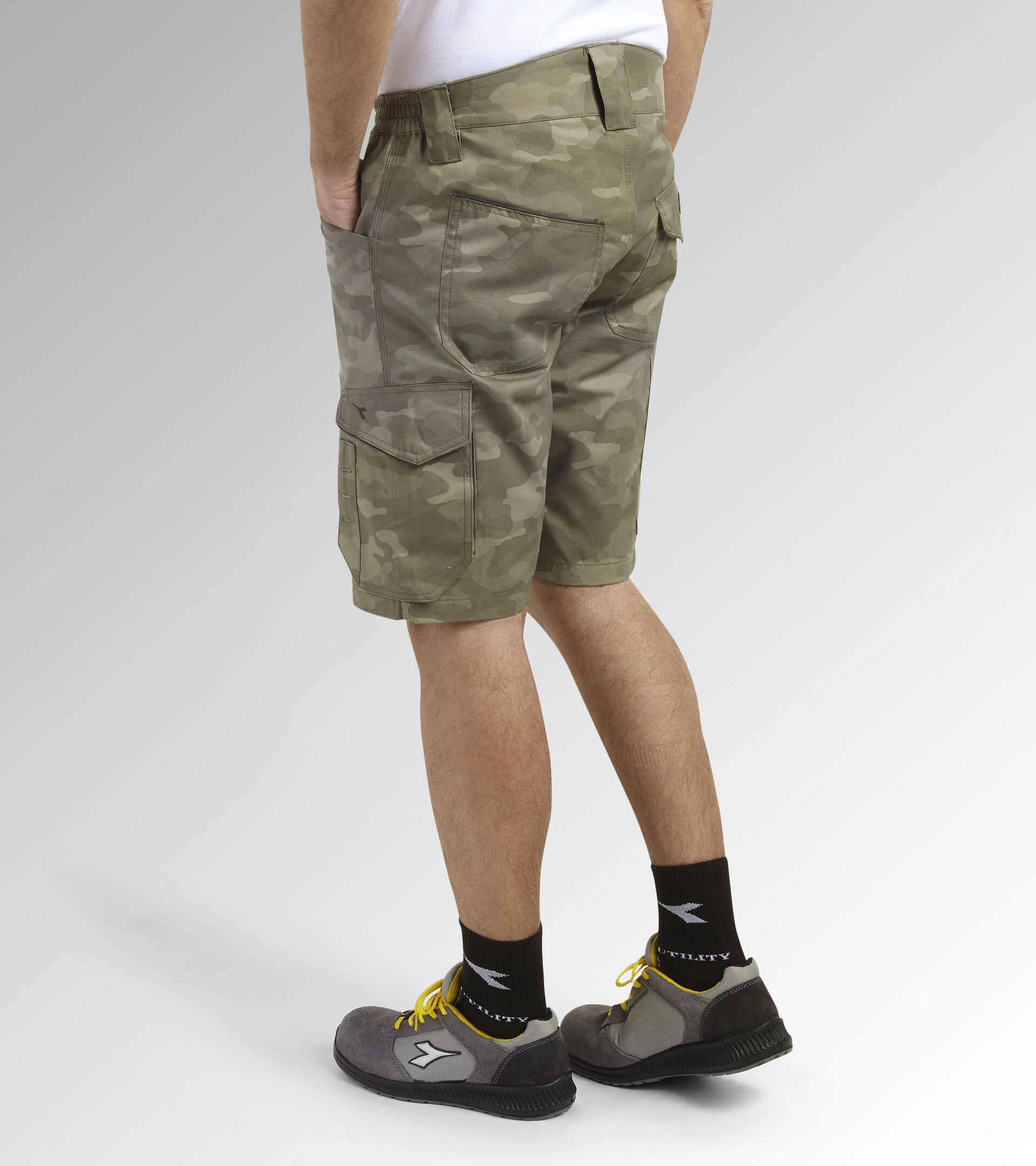 Bermuda de travail camouflage POLY - Aluminium image