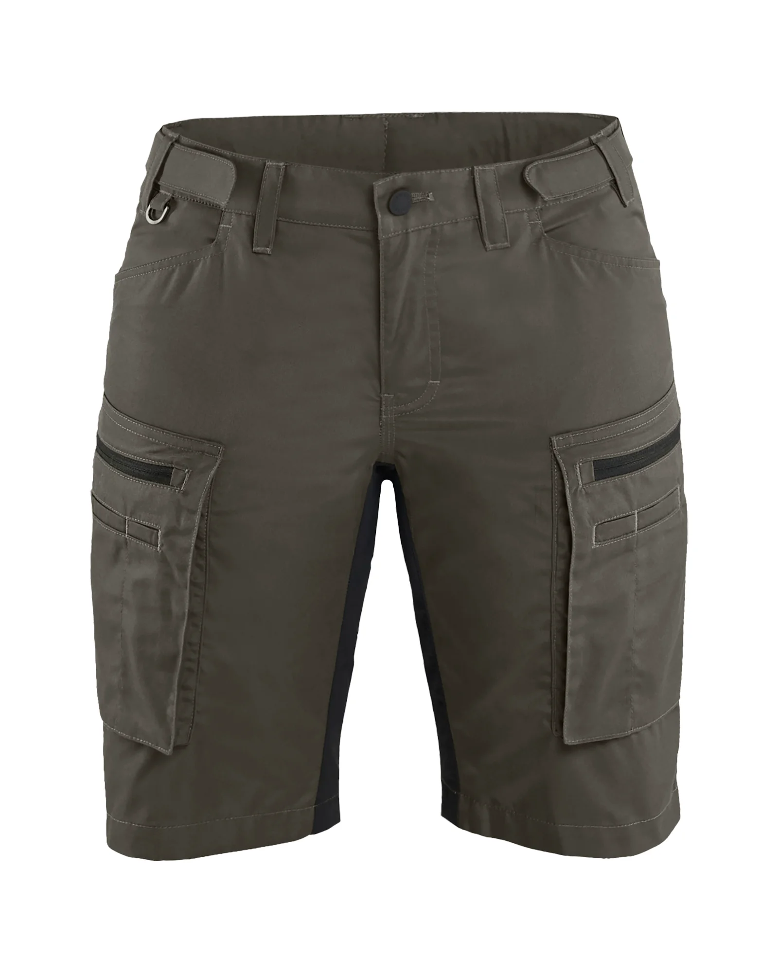 Short de travail maintenance stretch femme feMyanMare - Vert Kaki/Noir image