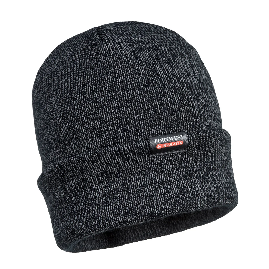 Bonnet tricot réfléchissant doublé Insulatex Noir TU image