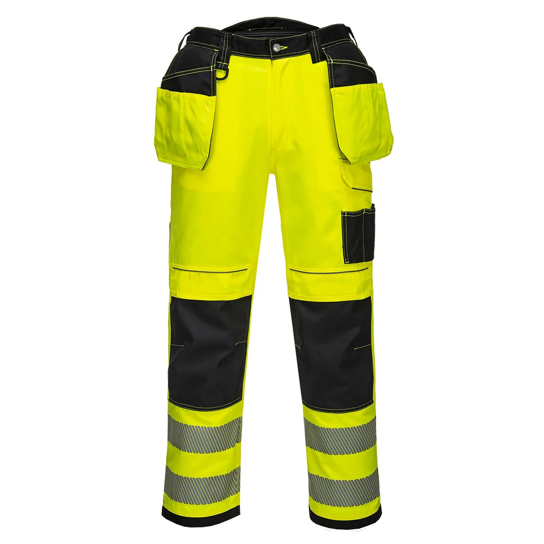 Pantalon HV PW3 poches flottantes Jaune/Noir Short image