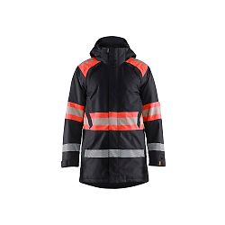 Parka de travail hiver haute visibilité classe 1 4485 - Noir/Rouge fluo image