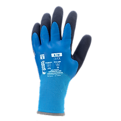 Lot de 5 - GANTS EUROWINTER L200 - Tricot bleu sans couture à base de polyester - Forme ergonomique - Poignet tricot image