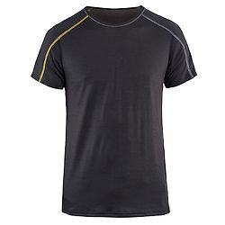 Haut de sous-vêtements XLIGHT 4798 - Gris foncé/Jaune image