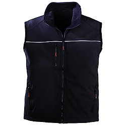 Gilet chaud de travail sans manche GILET YANG REFLECT - Noir image