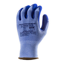 Gants Manutention EUROGRIP 13L700 en polyester et Spandex bleu - jauge 13 - double enduction latex bleu image