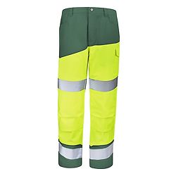 PANTALON POCHES GENOUX FLUO SAFE XP JAUNE FLUO/VERT AMAZONIE image
