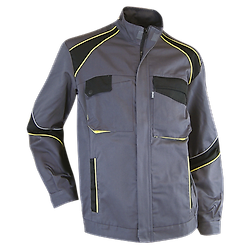 Veste de travail SEMIS - GRIS/NOIR/JAUNE image