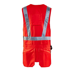 Gilet de travail porte-outils haute visibilité 3027 - Rouge fluo image