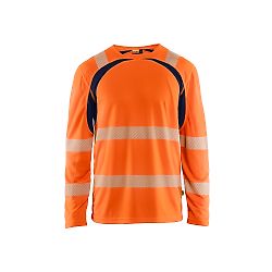 T-shirt de travail manches longues haute visibilité 3599 - Orange/Marine image