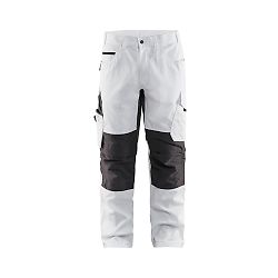Pantalon de travail stretch pour peintre 1095 - Blanc/Gris foncé image