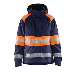 Veste de travail hardshell haute visibilité femme 4430 - Marine/Orange image