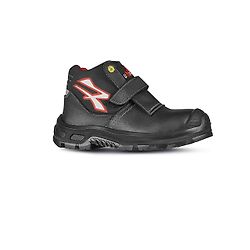 Chaussures de sécurité hautes DUBAI UK ESD S3 CI SRC - Noir/Rouge image