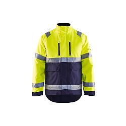Veste de travail hiver haute visibilité 4827 - Jaune fluo/Marine image