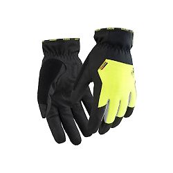 Gants de travail hiver tactiles Supreme Strong - Noir/Jaune fluo image